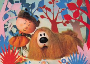 Dougal With Florence Magic Roundabout BBC TV Show 1970s Postcard