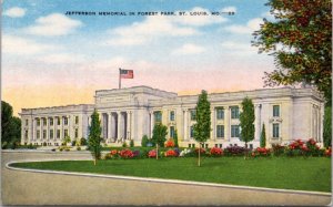 Postcard MO St. Louis - Forest Park  - Jefferson Memorial
