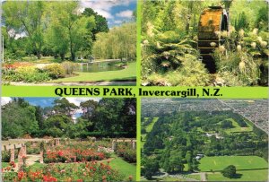 Postcard New Zealand Invercargill Queens Park - multiview