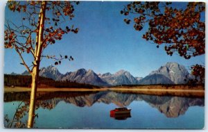 Postcard - Grand Tetons Reflected In Jackson Lake - Wyoming