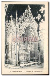 Paris Postcard Old St Etienne du Mont Ste Genevieve Tomb