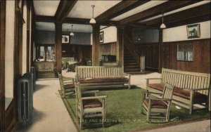 Newton Massachusetts MA YMCA Reading Room c1910 Postcard