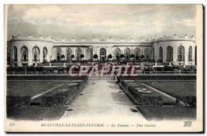 Old Postcard Deauville La Plage Fleurie Casino