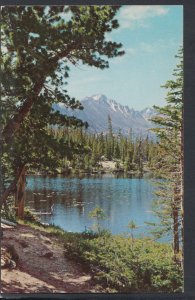 America Postcard - Beautiful Nymph Lake With Long's Peak, Colorado    RS12005