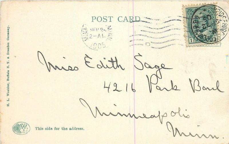 DETROIT, Michigan  MI    Birdseye CADILLAC SQUARE  1905    Postcard