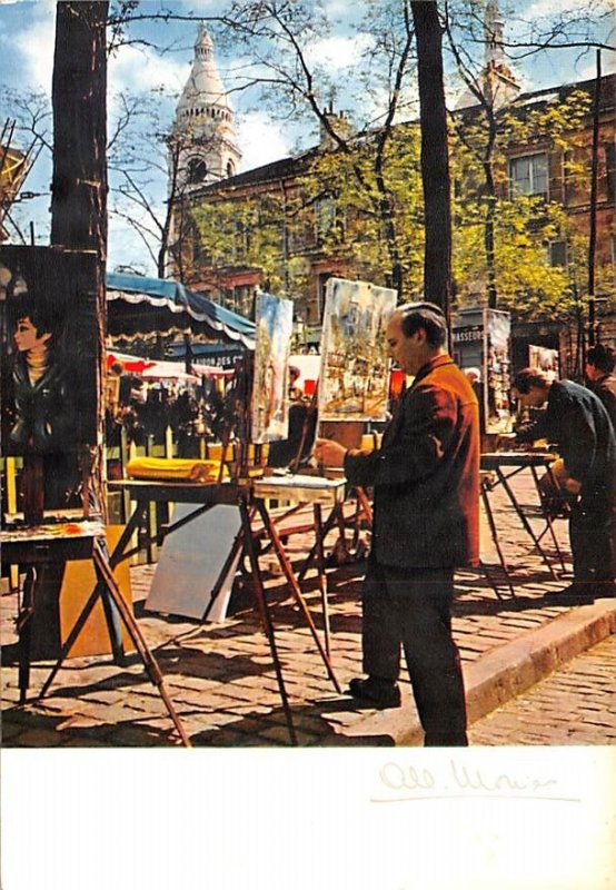 Place du Tertre a Montmartre Paris France Unused 