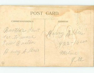 Divided-Back thanksgiving TWO COLORFUL TURKEYS r3794