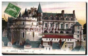 Postcard Old Amboise Chateau