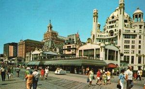 Vintage Postcard Hotels Shops Auction Galleries Atlantic City New Jersey NJ