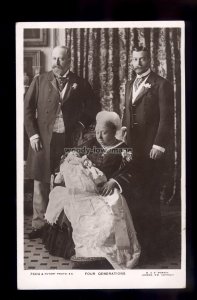 r3699 - Four Generations, Victoria with Son, Grandson & Great G-Child - postcard