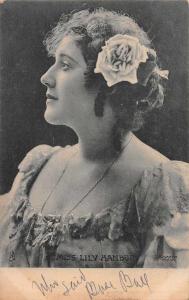 Lily Hanbury Actress Theatre Tuck Antique Postcard J45874