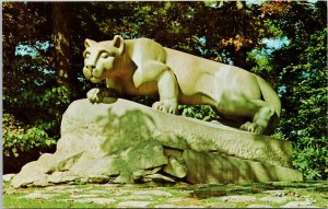 Lion Shrine Pennsylvania State University PA Nittany Lion Penn Postcard G63