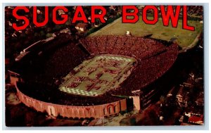 New Orleans Louisiana Postcard Aerial View The Sugar Bowl Tulane Stadium c1960s