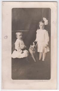 RPPC, Two Children and a Dog