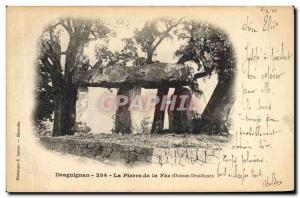 Old Postcard Dolmen Megalith Draguignan Stone d ela Feel dolman druid