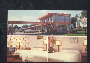 NIAGARA FALLS CANADA CONTINENTAL MOTEL INTERIOR VINTAGE ADVERTISING POSTCARD