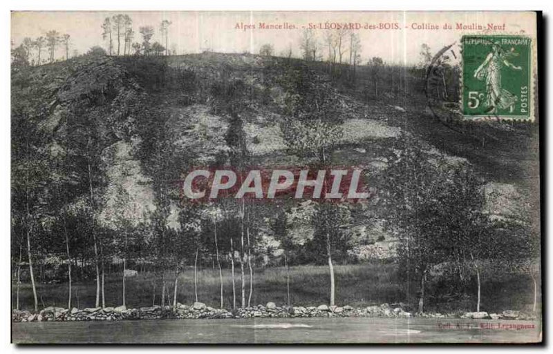 Old Postcard Saint Leonard Des Bois Neuf Hill Moullin