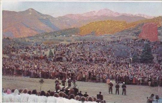 Colorado Colorado Springs Garden Of the Gods Easter Sunrise Service 1951