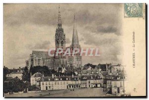 Postcard Old Chartres The Cathedral