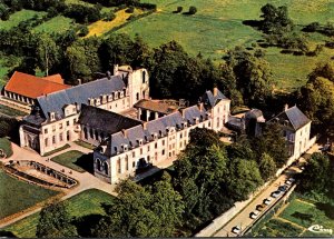 France Abbaye Saint-Wandrille Aerial View