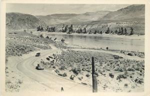 1933 Washington Coulee dam before Construction RPPC real photo postcard 5492 