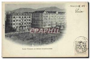 Old Postcard Nice Lawn Tennis and Hotel Continental