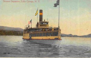 Steamer Sagamore Lake George New York 1910c postcard