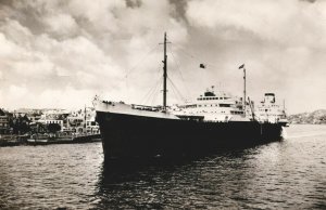 Sts Kenia Shell Tankers NV Ship Vintage RPPC 03.65