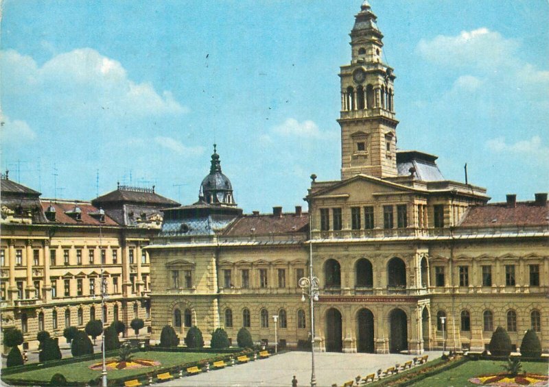 Postcard Europe Romania Arad city hall 