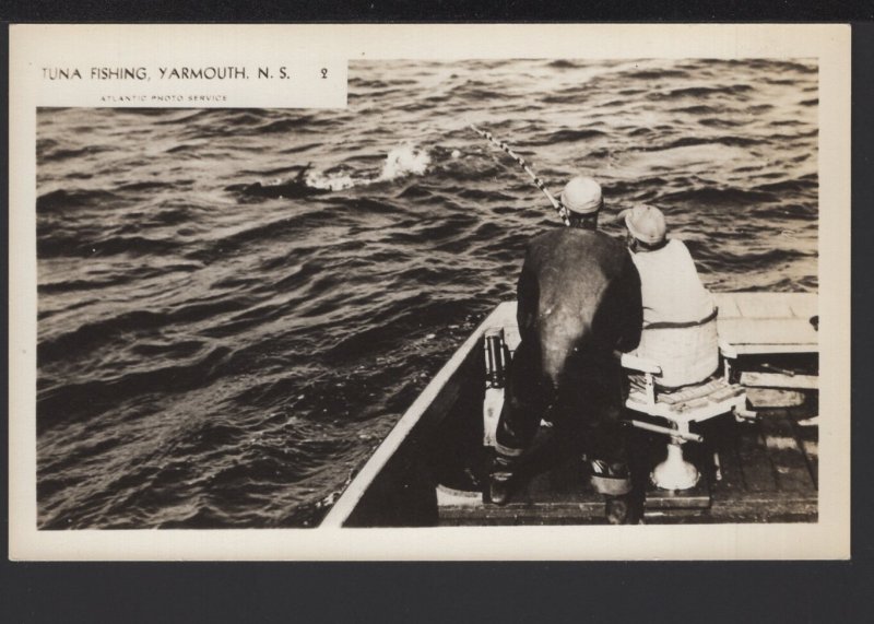 Nova Scotia YARMOUTH Tuna Fishing by Atlantic Photo Service EKC RPPC Real Photo