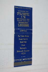 Borruso's Lighthouse San Francisco California 20 Strike Matchbook Cover