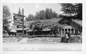 Coarsegold Inn 1940s Mariposa County California RPPC Postcard roadside 3888