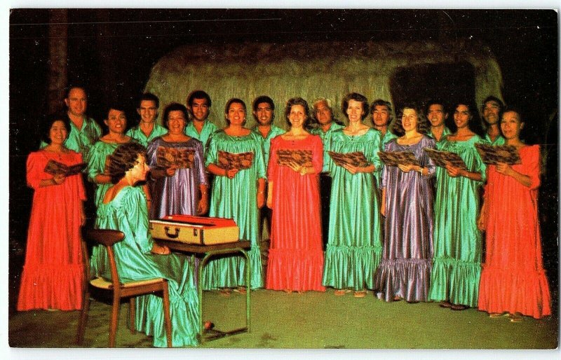 Hawaii Ohana Choir Mokuaikaua Church Music Singing Kailua Hotels Postcard