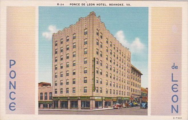 Virginia Roanoke Ponce De Leon Hotel