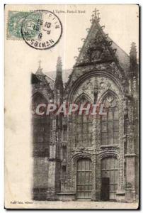 Old Postcard Ploermel The Church North Portal