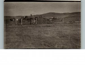 1930s Horses Wagons Farmers Fields Real Photo Postcard 6-23 