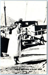 RPPC   Vintage KOREAN GENTLEMAN in HOLIDAY DRESS     Postcard 
