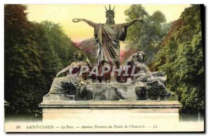 Old Postcard Parc de St Cloud's Veterans Park Pediments Palace The Industry