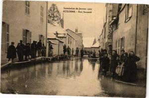 CPA AUXONNE - Indonation de Janvier 1910 rue Sennecé (175976)