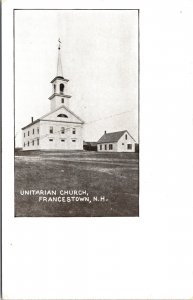 Postcard New Hampshire Francestown Unitarian Church UDB ~1905 V192