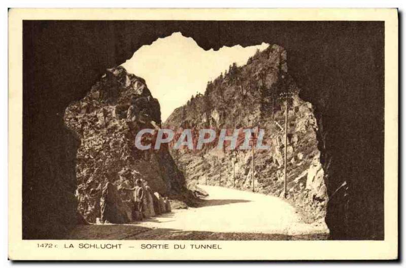 Old Postcard Schlucht Out From Tunnel