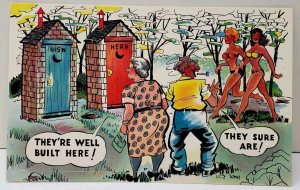 Humor Sexy Women, Wife They're Built Well Here, Man They Sure Are! Postcard C20