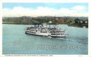 Excursion Steamer On Ohio River Steamboat, Ship Unused 