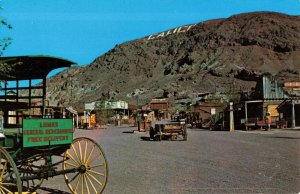 Postcard Main Street Calico Ghost Town California