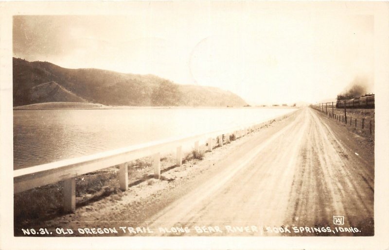 G36/ Soda Springs Idaho RPPC Postcard Bear River Old Trail