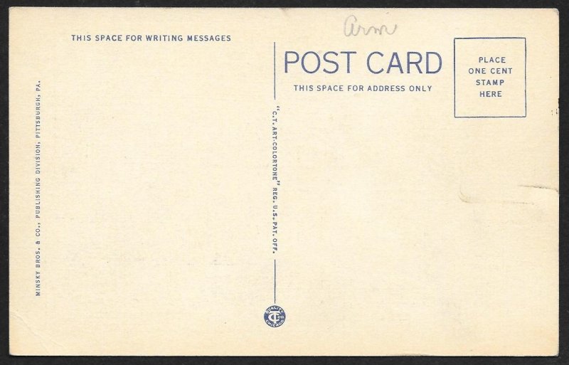 Armstrong County Hospital Kittanning Pennsylvania Unused c1938