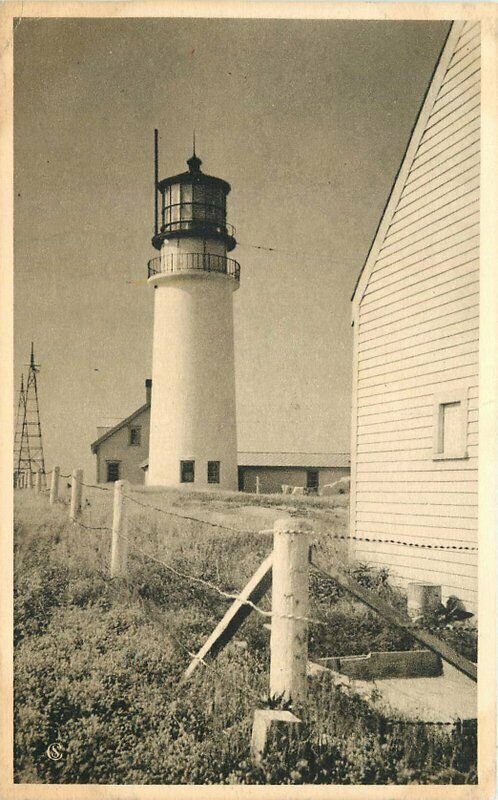 Massachusetts Highland Lighthouse #328 American Scene 1930s Postcard 21-7677