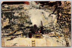 Postcard Gouverneur New York c1910s Marble Quarry Pit St. Lawrence County