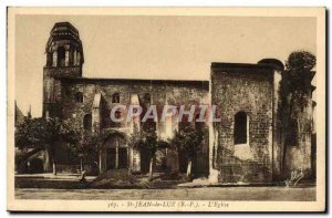Old Postcard St Jean De Luz L & # 39Eglise
