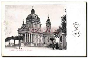 Italy Italia Torino Old Postcard R Basilica di Superga